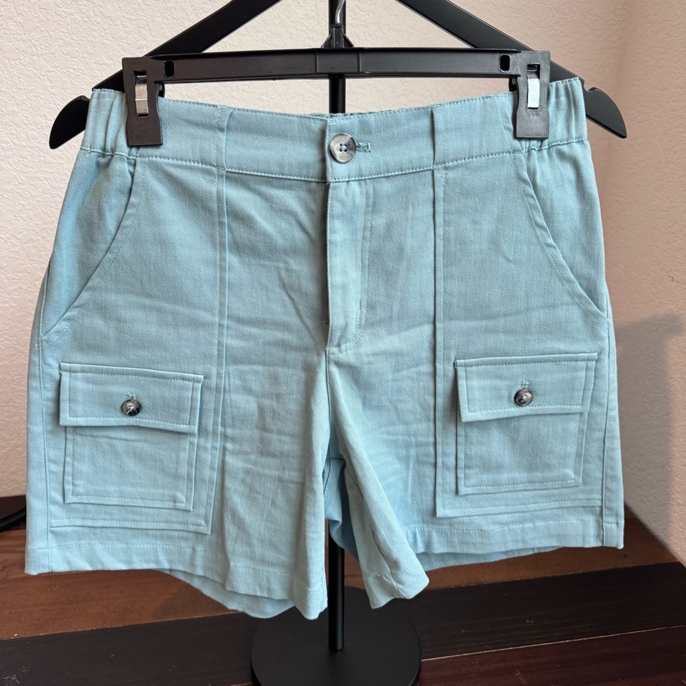 NWOT Lepunuo Womens Cargo shorts/ elastic waist